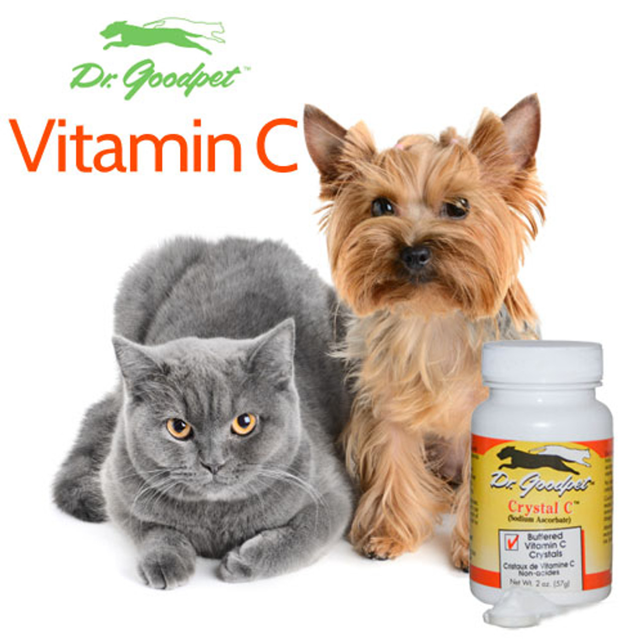 Dr. Goodpet Crystal C™ (2oz) | Vitamin C Immune Stress Oral Support | Holistic Healthcare for Dogs and Cats