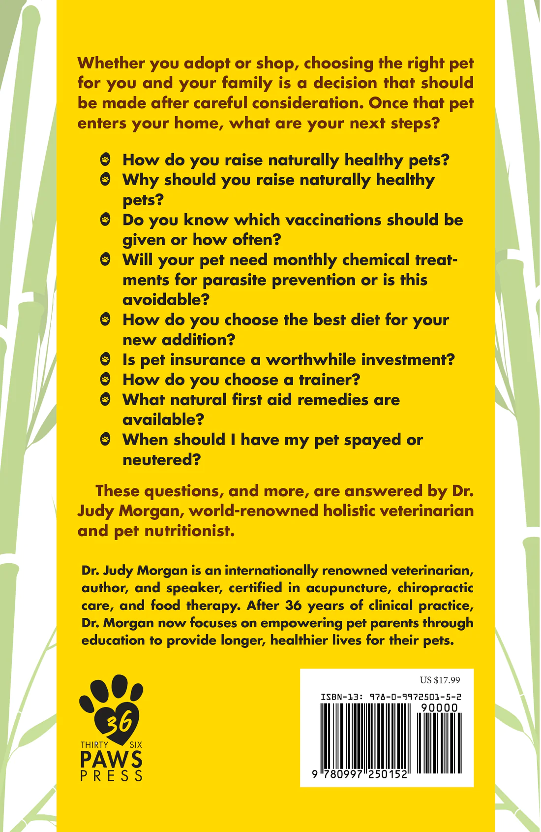 Raising Naturally Healthy Pets Dr Judy Morgan Longevity Pet Nutrition Book