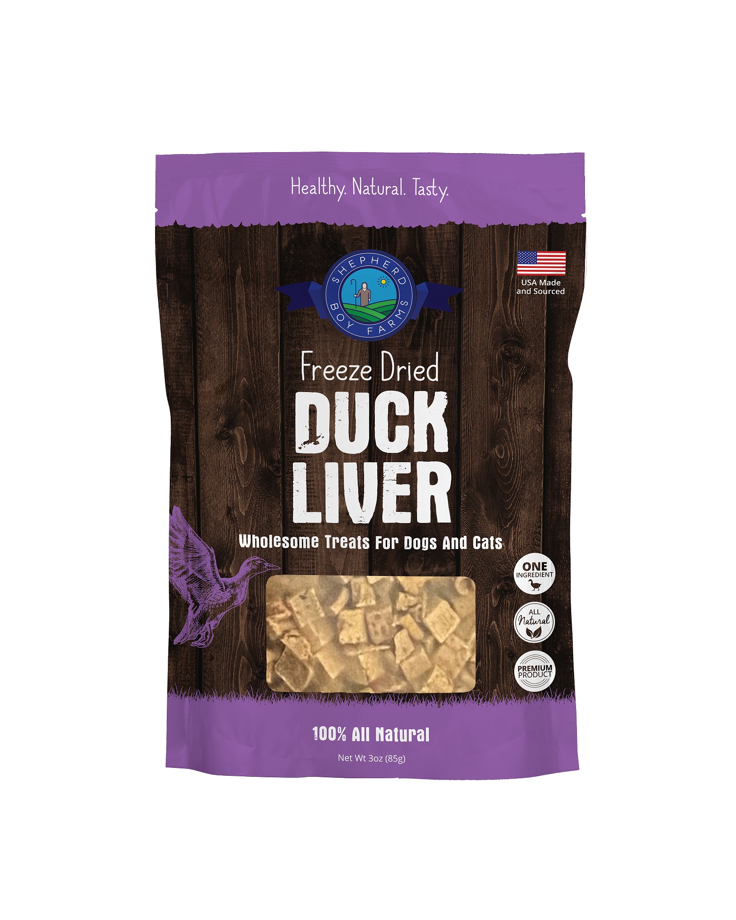 Shepherd Boy Farms Duck Liver | Freeze-Dried Treats Whole Food Toppers For Dogs and Cats | Premium Pet Treats