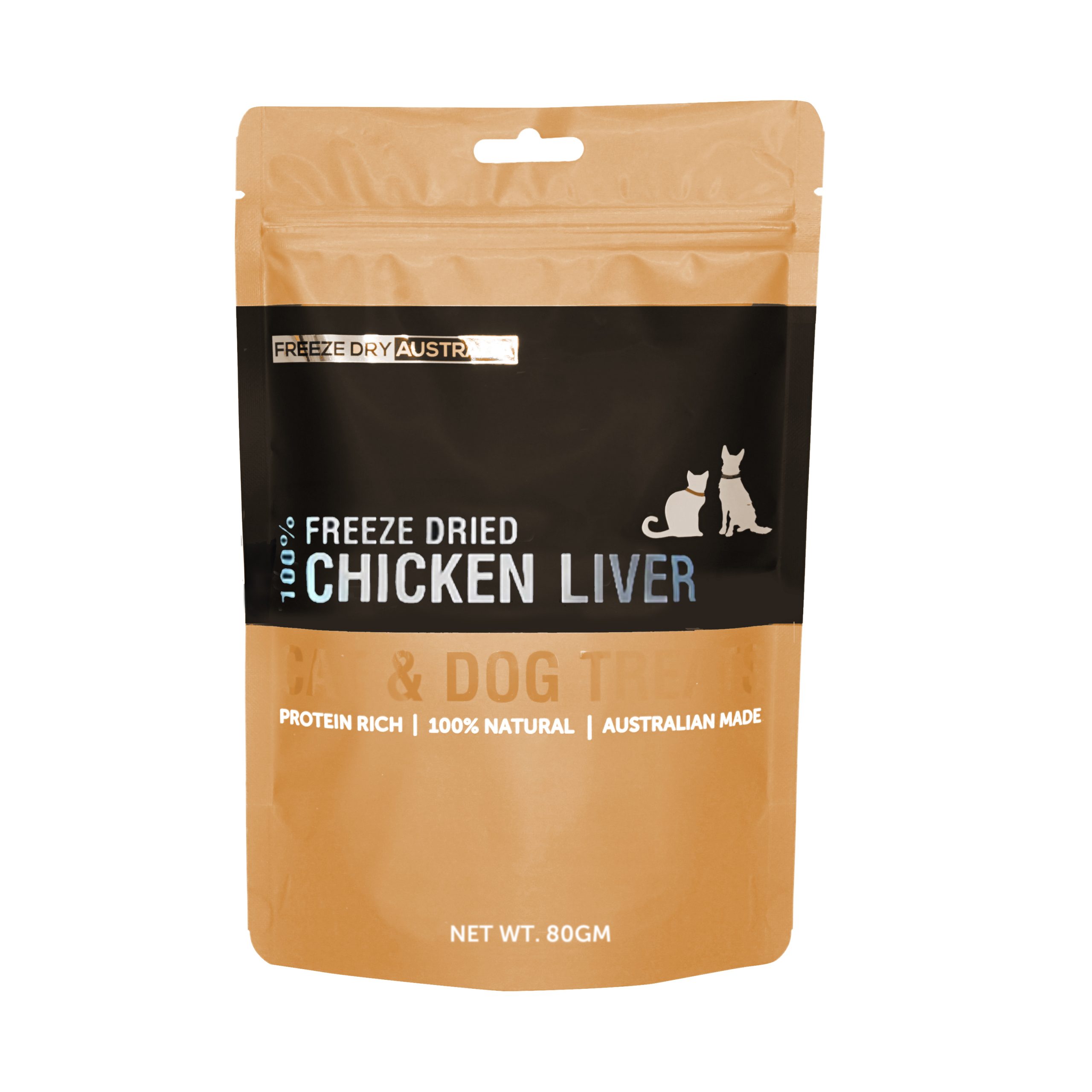 Freeze Dry Australia Chicken Liver | Freeze-Dried Treats Whole Food Toppers For Dogs and Cats | Premium Pet Treats