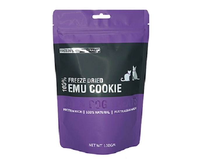 Freeze Dry Australia Emu Cookie | Freeze-Dried Treats Whole Food Toppers For Dogs and Cats | Premium Pet Treats