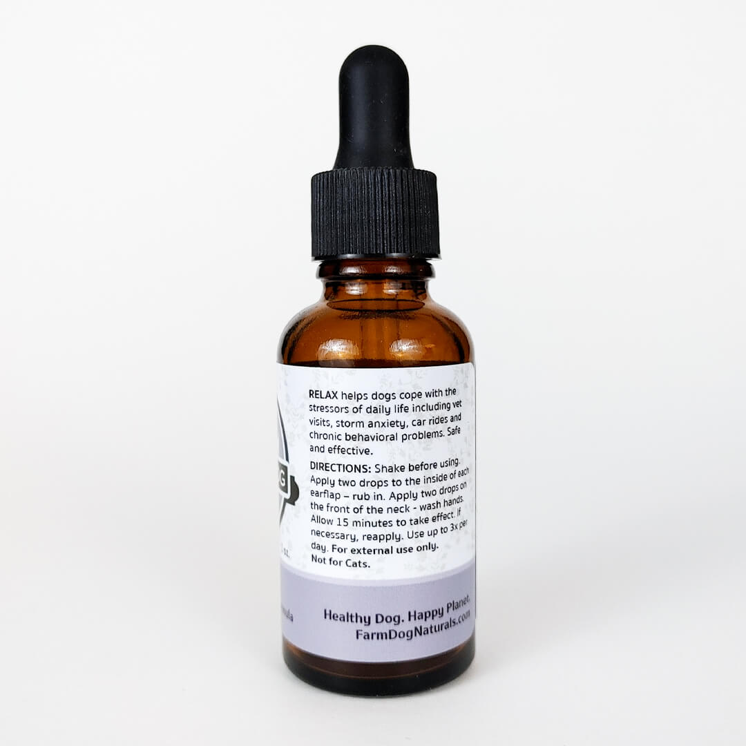 Farm Dog Naturals Relax (1oz) | Stress Anxiety Topical Support | Holistic Healthcare for Dogs