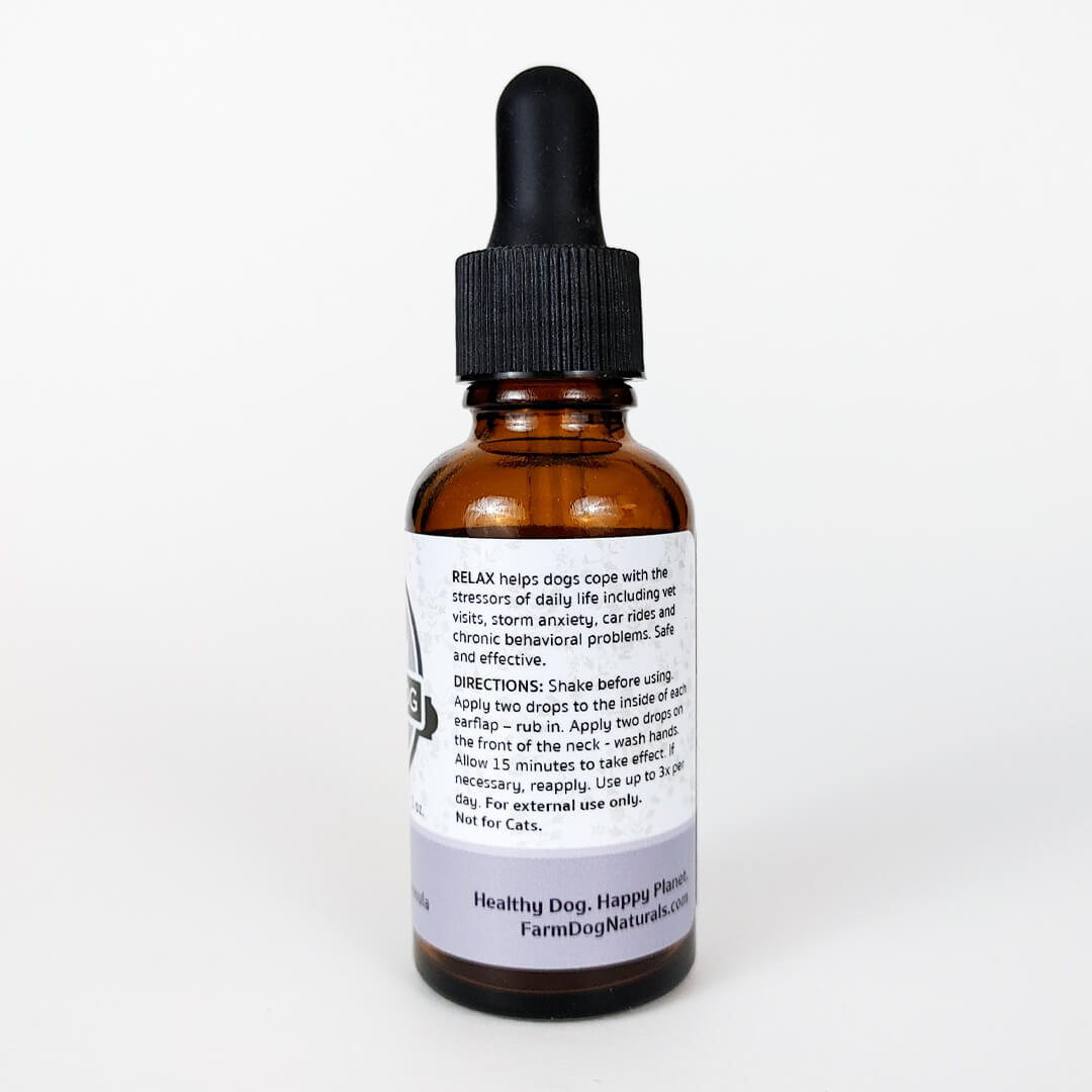 Farm Dog Naturals Relax (1oz) | Stress Anxiety Topical Support | Holistic Healthcare for Dogs