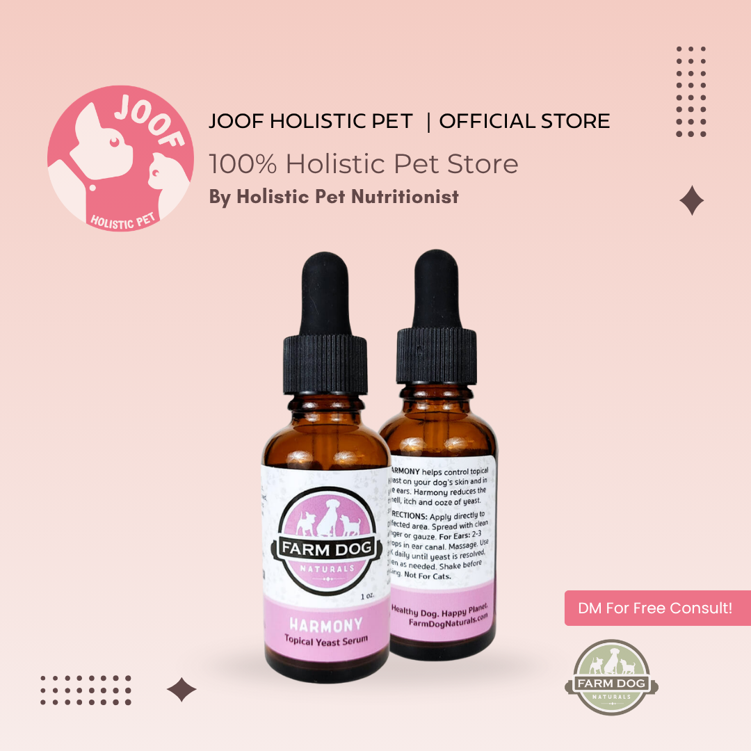 Farm Dog Naturals Harmony Serum (1oz) Yeast Skin Infection Support Herbal Topical Serum for Dogs