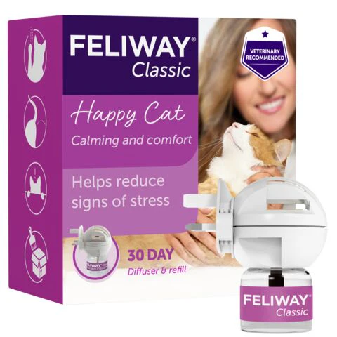 FELIWAY Classic Diffuser | Separation Anxiety Stress Relief | Holistic Healthcare for Cats