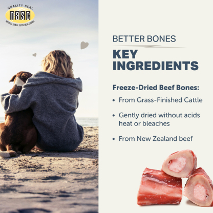 Four Leaf Rover Better Bones (8.8oz) Bone Joint Calcium Phosphorus Support Vet Formulated Natural for Dogs