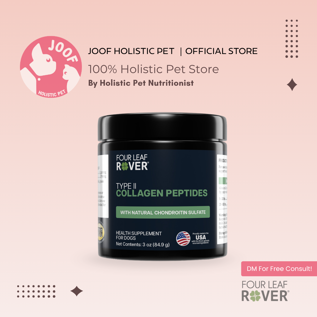 Four Leaf Rover Collagen (3.2oz) Joint Gut Skin Coat Support Vet Formulated Natural for Dogs