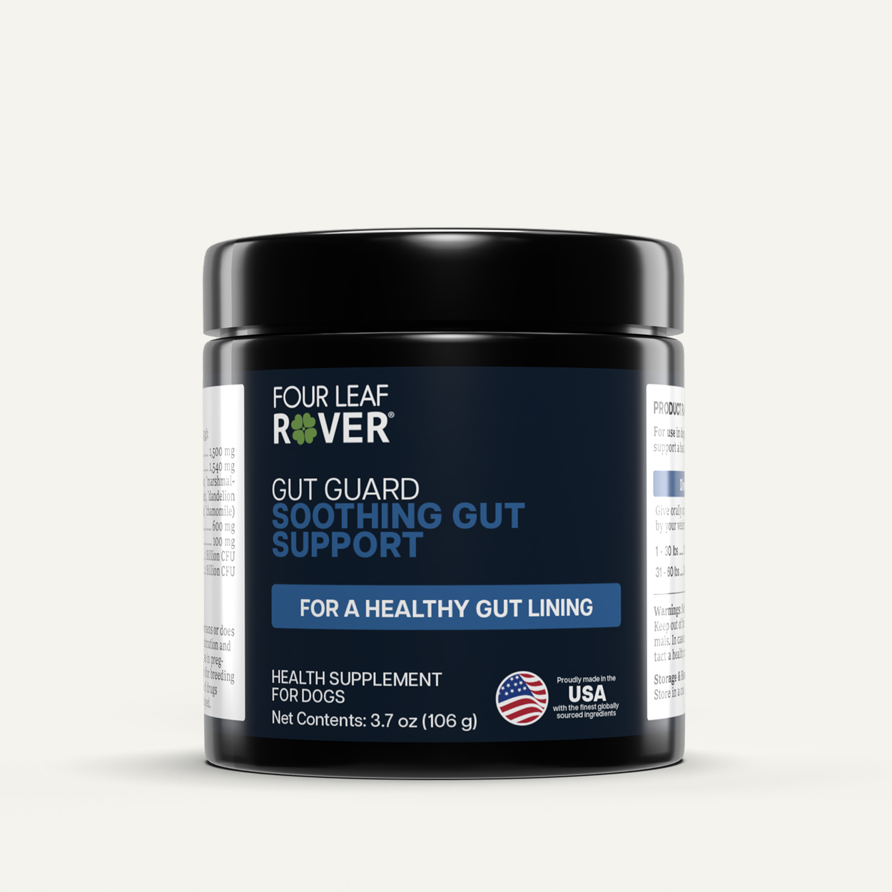Four Leaf Rover Gut Guard (3.5oz) Probiotics Gut Repair Diarrhea IBD Support Vet Formulated for Dogs