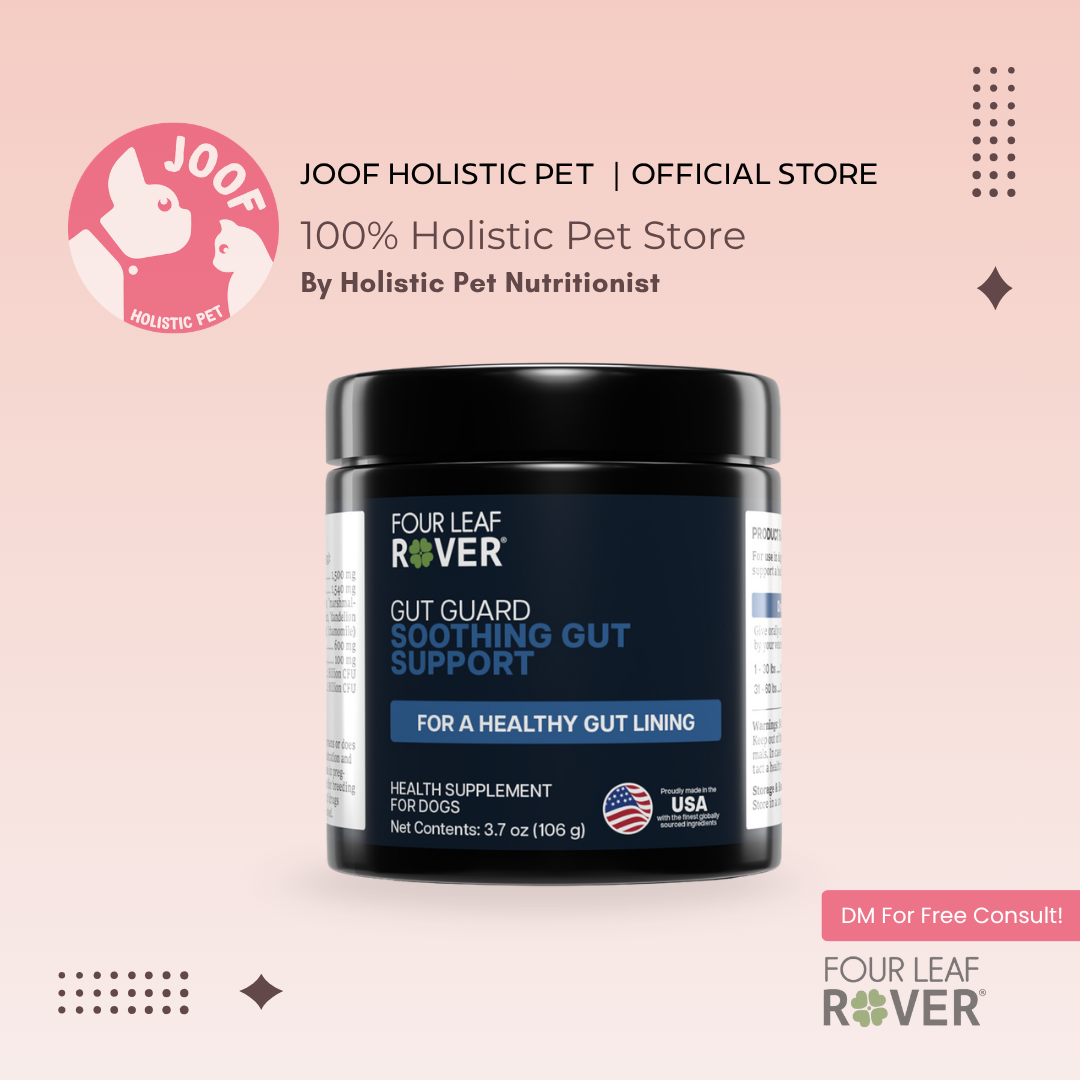 Four Leaf Rover Gut Guard (3.5oz) Probiotics Gut Repair Diarrhea IBD Support Vet Formulated for Dogs