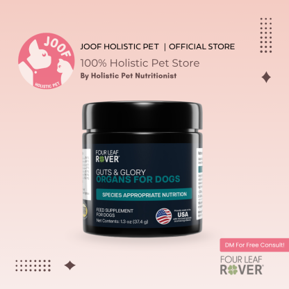 Four Leaf Rover Guts & Glory (1.5oz) Organ Glandular Whole Food Support Vet Formulated Natural for Dogs