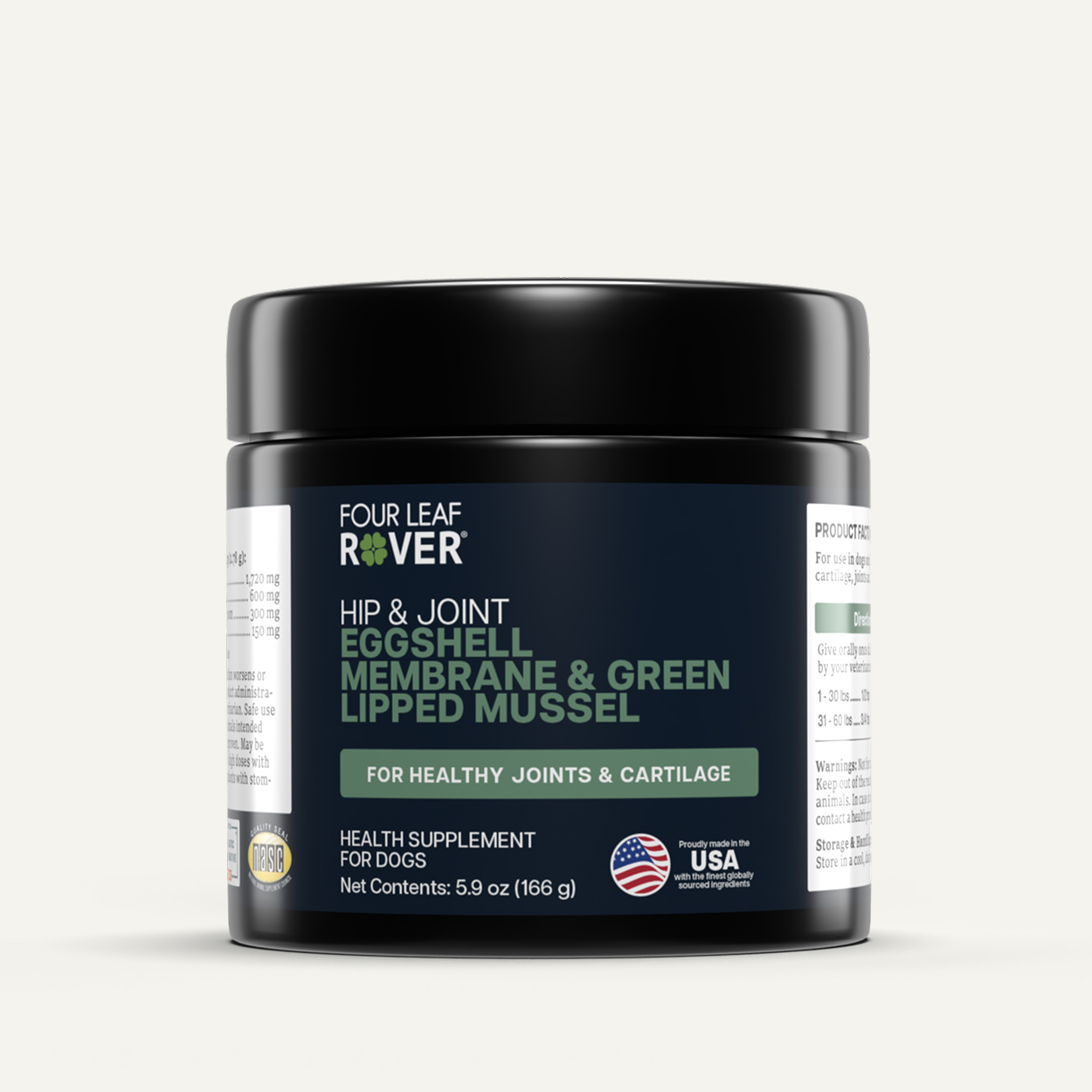 Four Leaf Rover Hip & Joint (2.9oz) Joint Mobility Arthritis Support Vet Formulated Natural for Dogs