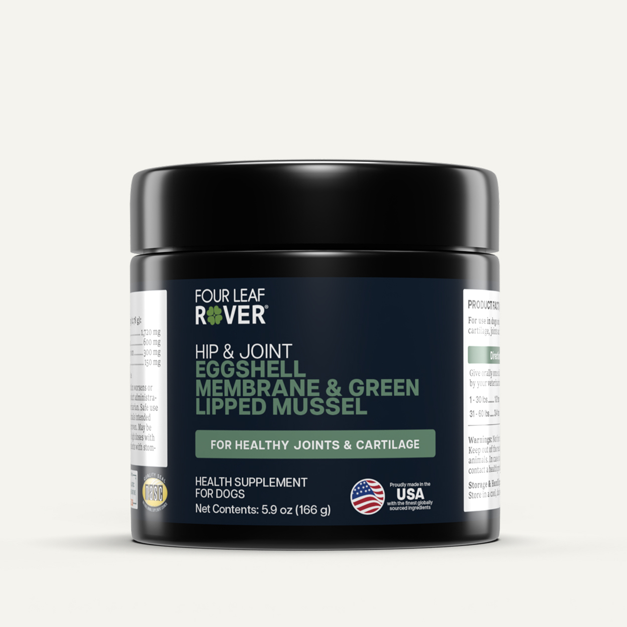 Four Leaf Rover Hip & Joint (2.9oz) Joint Mobility Arthritis Support Vet Formulated Natural for Dogs