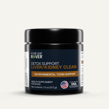 Four Leaf Rover Liver Kidney Clean (1.3oz) Liver Kidney Detox Cleanse Support Vet Formulated for Dogs