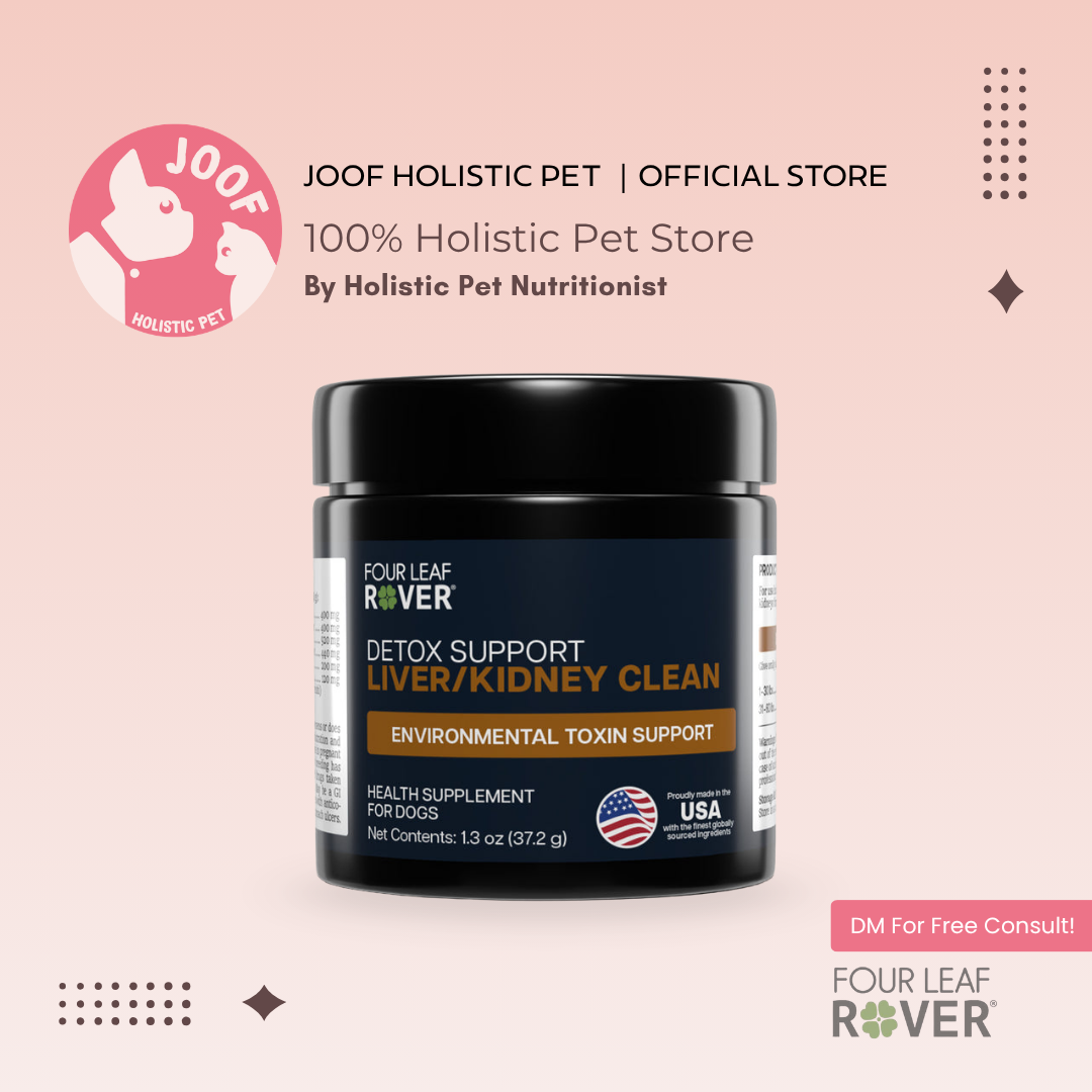 Four Leaf Rover Liver Kidney Clean (1.3oz) Liver Kidney Detox Cleanse Support Vet Formulated for Dogs