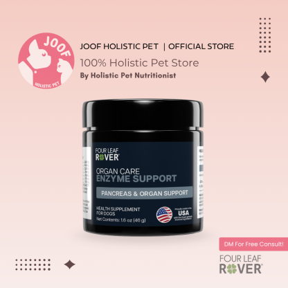 Four Leaf Rover Digest (1.6oz) Probiotics Digestive Enzyme Gut Support Vet Formulated for Dogs