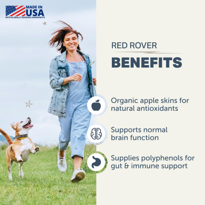 Four Leaf Rover Red Rover (3oz) Antioxidant Gut Immune Detox Support Vet Formulated Natural for Dogs