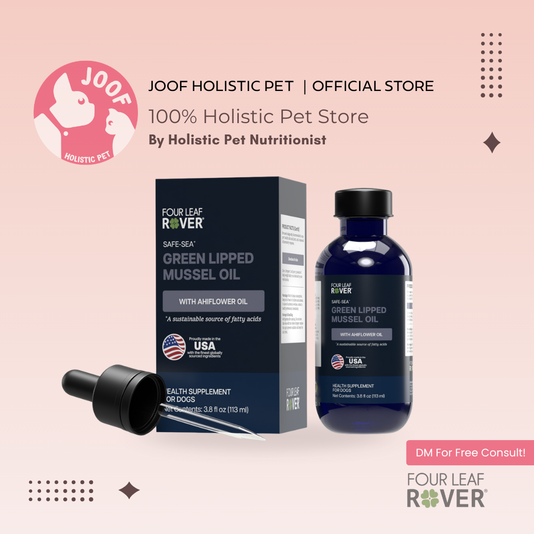 Four Leaf Rover Safe-Sea (3.8oz) Omega 3 EPA DHA Skin Coat Heart Brain Support Vet Formulated for Dogs