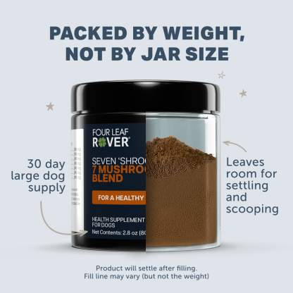 Four Leaf Rover Seven Shrooms (2.8oz) Mushroom Immune Cancer Support Vet Formulated for Dogs