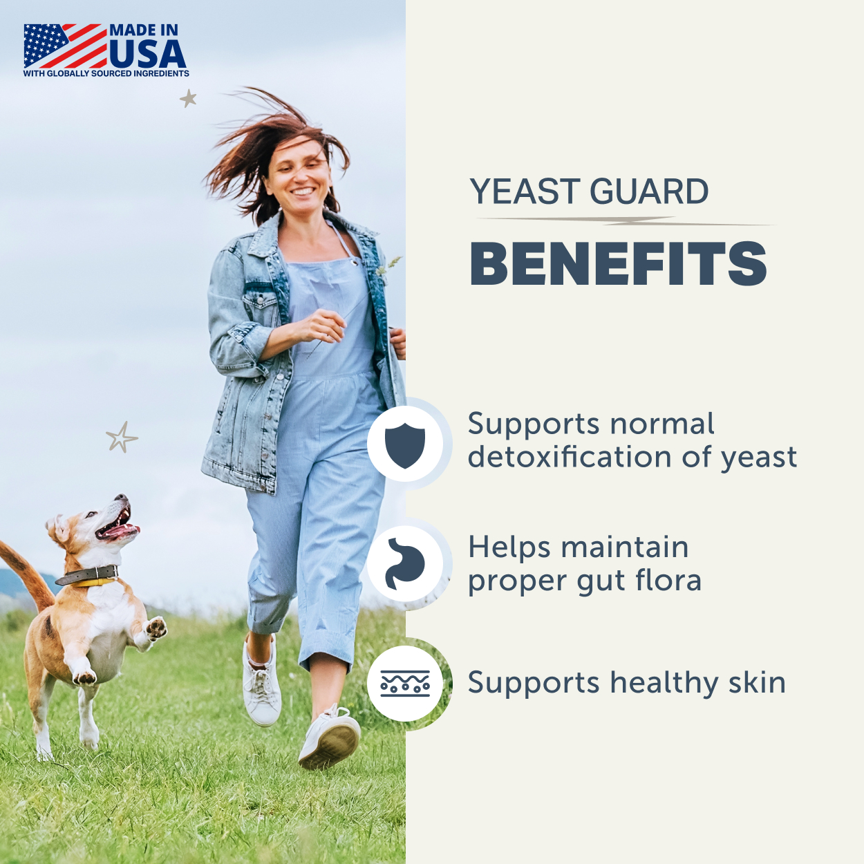 Four Leaf Rover Yeast Guard (1.4oz) Yeast Infection Itchy Skin Gut Support Vet Formulated for Dogs