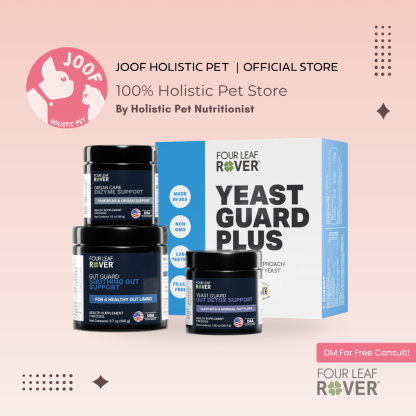 Four Leaf Rover Yeast Guard Plus Yeast Infection Itchy Skin Ear Paw Support Vet Formulated for Dogs