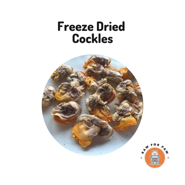 Raw for Paw Freeze Dried Cockles 30g | Freeze-Dried Treats Whole Food Toppers For Dogs and Cats | Premium Pet Treats