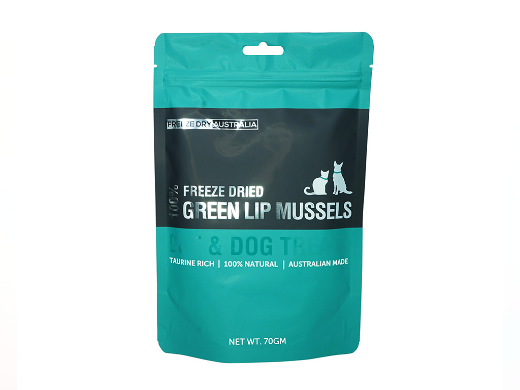 Freeze Dry Australia Whole Green Lipped Mussels (70g) Freeze Dried Joint Mobility Arthritis Support Treat for Dogs and Cats