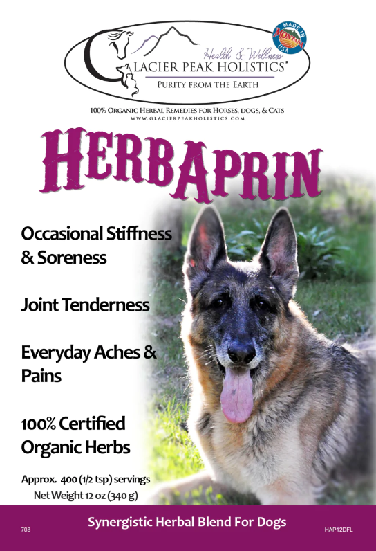 Glacier Peak HerbAprin for Dogs | Pain Anti-Inflammatory IVDD Joint Rest Support | Holistic Healthcare for Dogs