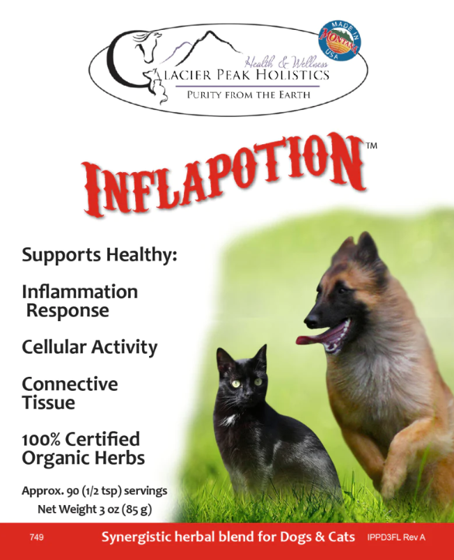 Glacier Peak Inflapotion | Pain Anti-Inflammatory IVDD Joint Support | Holistic Healthcare for Dogs & Cats