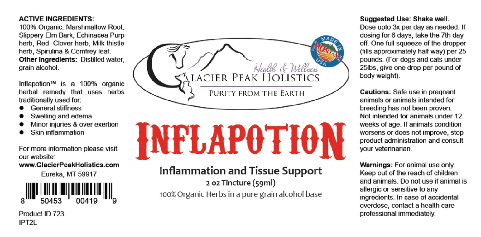 Glacier Peak Inflapotion | Pain Anti-Inflammatory IVDD Joint Support | Holistic Healthcare for Dogs & Cats
