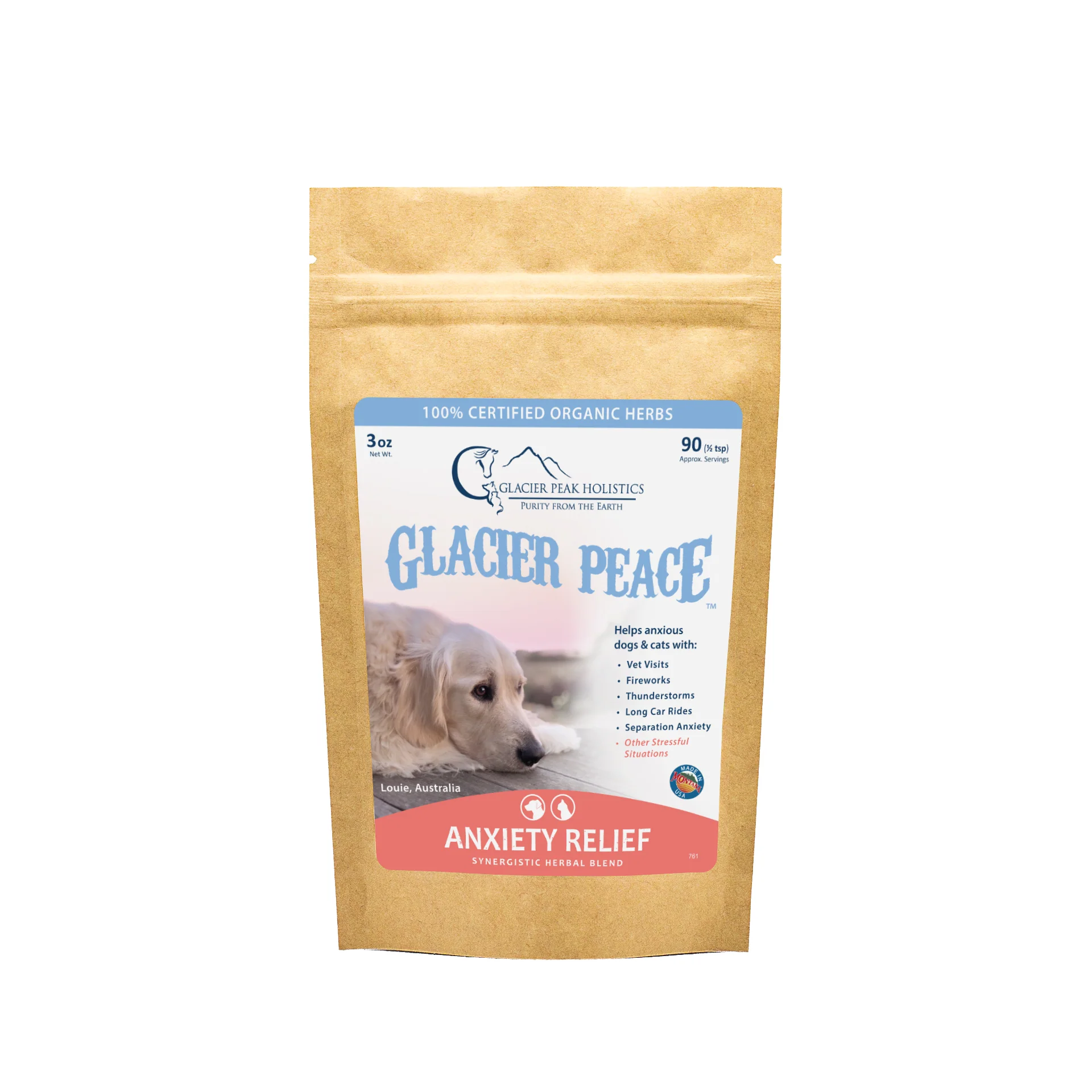 Glacier Peak Peace (3oz) | Stress Anxiety Support | Holistic Healthcare for Dogs and Cats