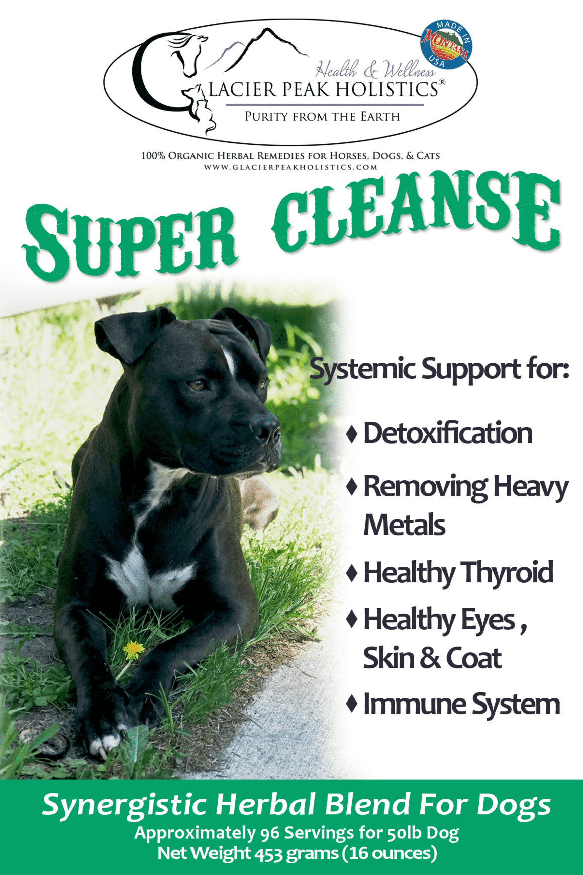 Glacier Peak Super Cleanse (3oz) Detox Thyroid Support for Dogs and Cats