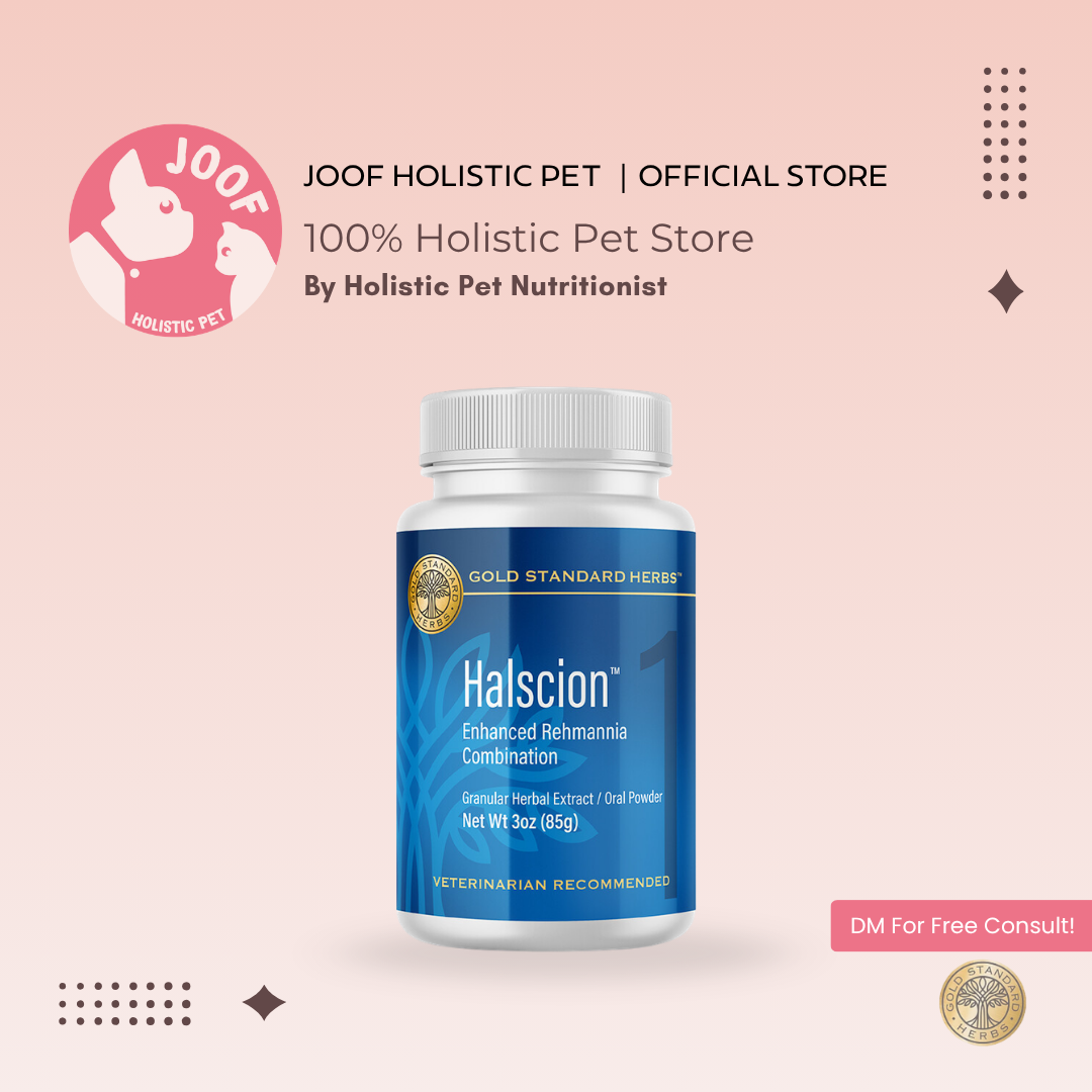 Gold Standard Herbs Halscion (85g & 250g) Anxiety Stress Calming Brain Adrenal Support TCM Herbal Blend for Dogs and Cats