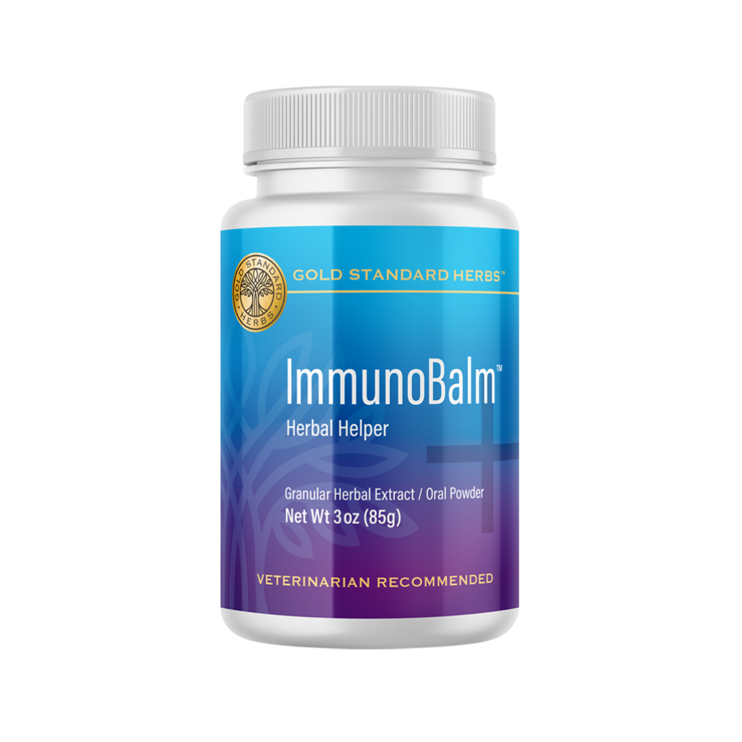 Gold Standard Herbs ImmunoBalm | Cool The blood, Itch Relief Allergies Skin & Coat Immune Support | Holistic Healthcare for Dogs and Cats