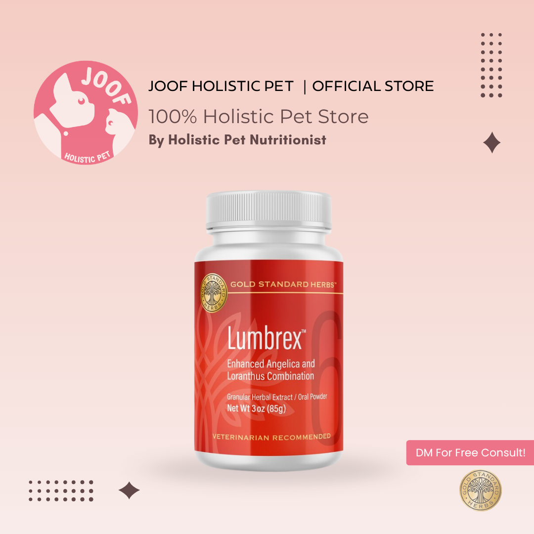 Gold Standard Herbs Lumbrex (85g & 250g) Arthritis IVDD Spine Hip Joint Anti Inflammatory Support TCM Herbal Blend for Dogs and Cats