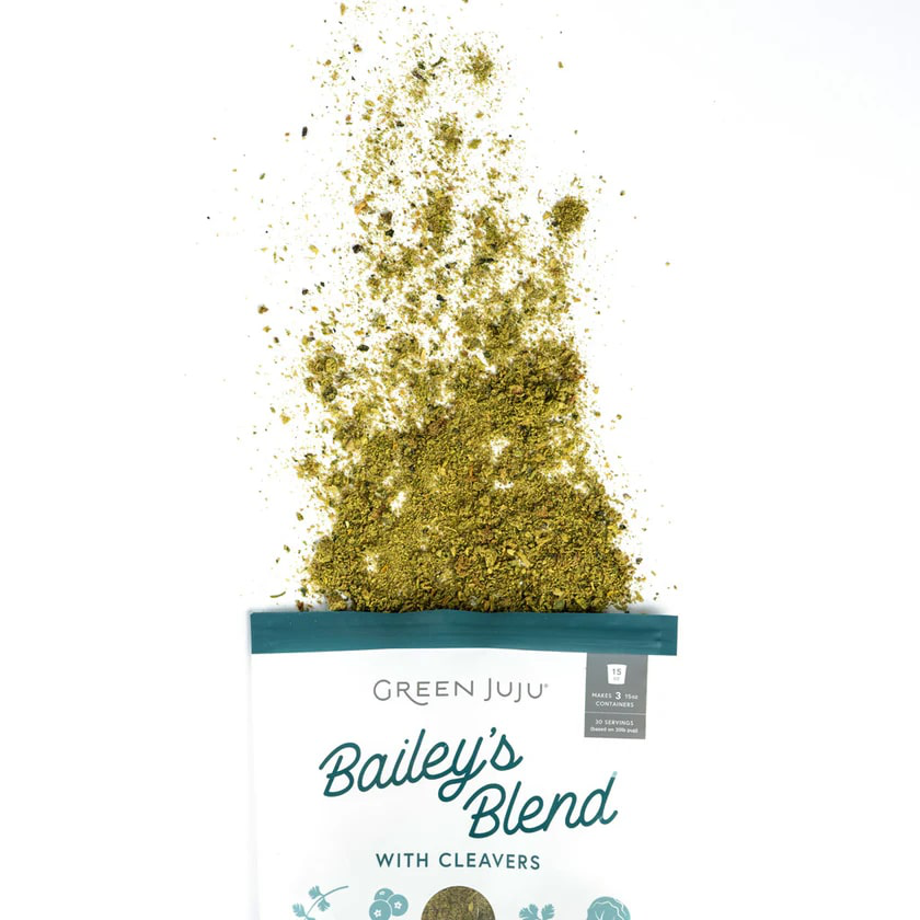 Green Juju Bailey's Blend with Cleavers | Freeze-Dried Vegetable Toppers For Dogs and Cats | Premium Pet Food