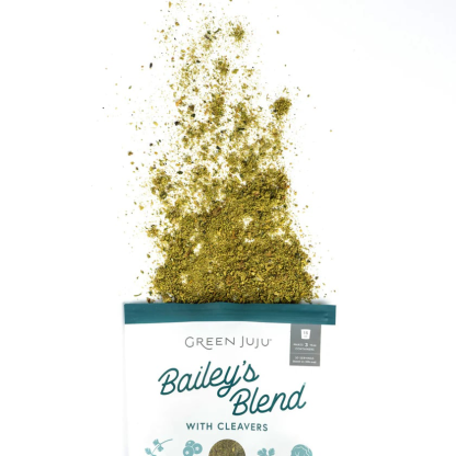 Green Juju Bailey's Blend with Cleavers | Freeze-Dried Vegetable Toppers For Dogs and Cats | Premium Pet Food