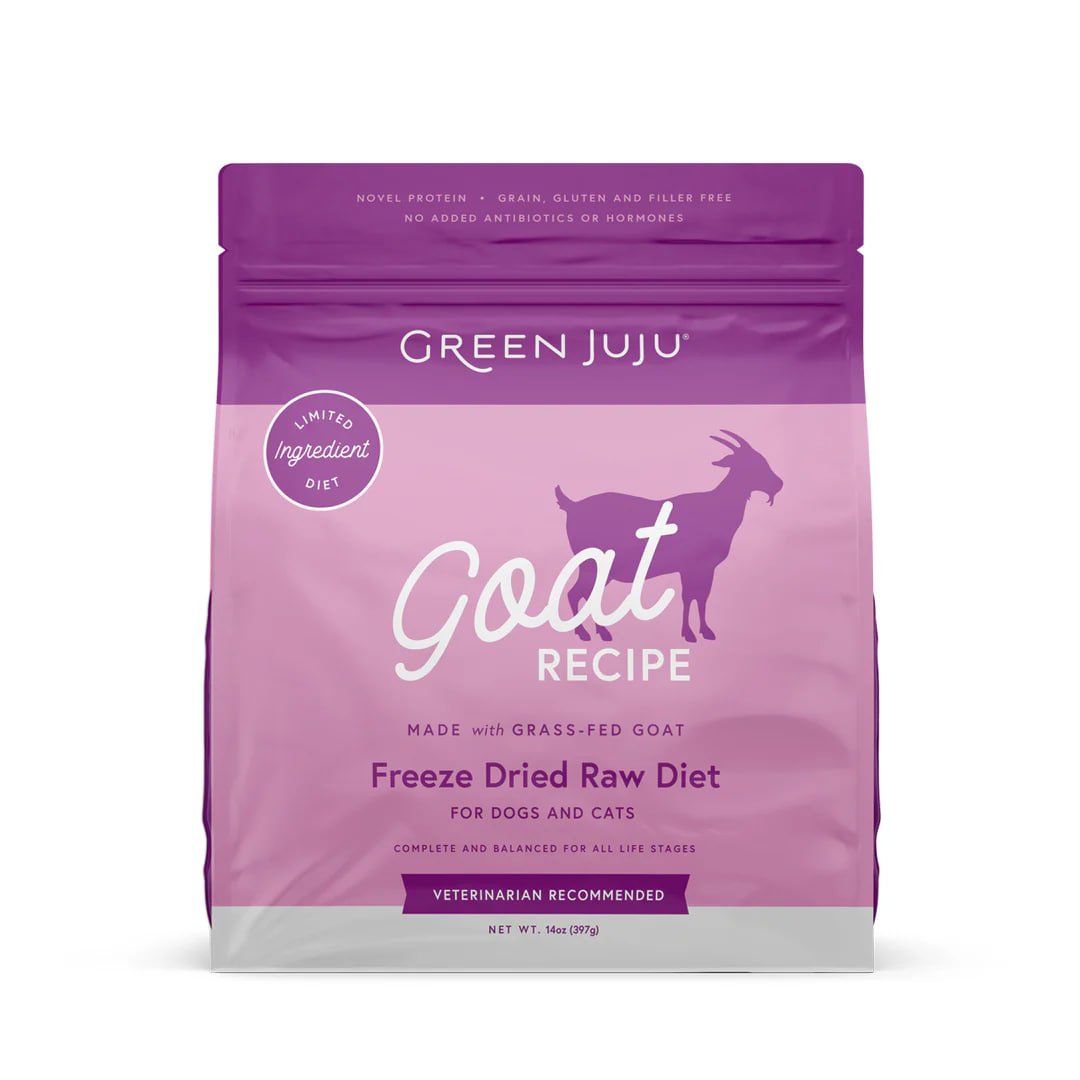 Green Juju Goat Recipe | Freeze Dried Raw Food For Dogs and Cats | Premium Pet Food
