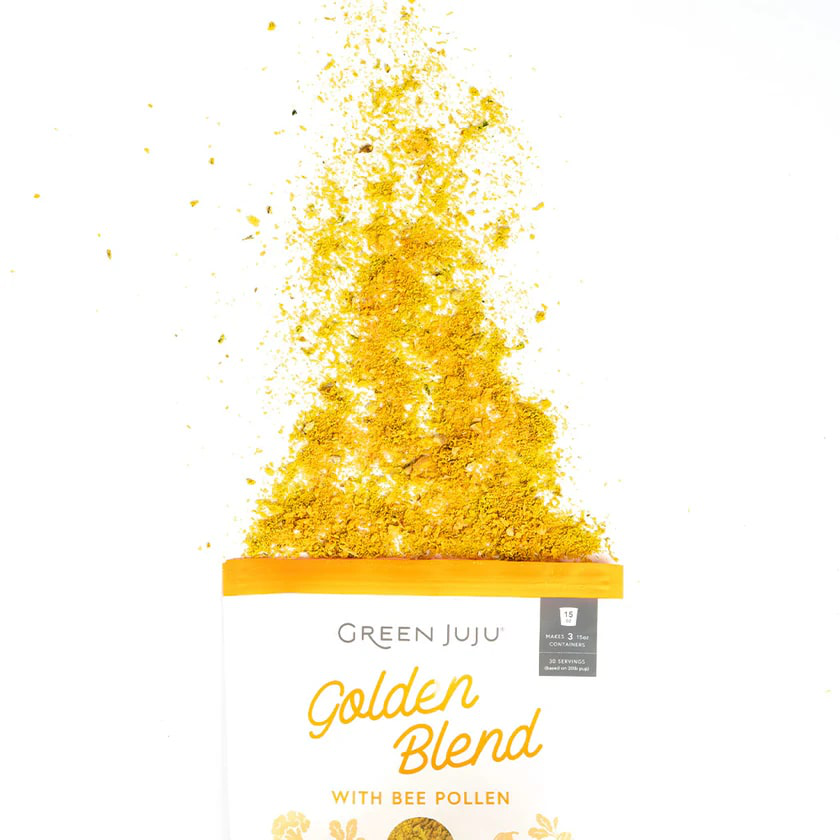 Green Juju Golden Blend with Bee Pollen | Freeze-Dried Vegetable Toppers For Dogs and Cats | Premium Pet Food