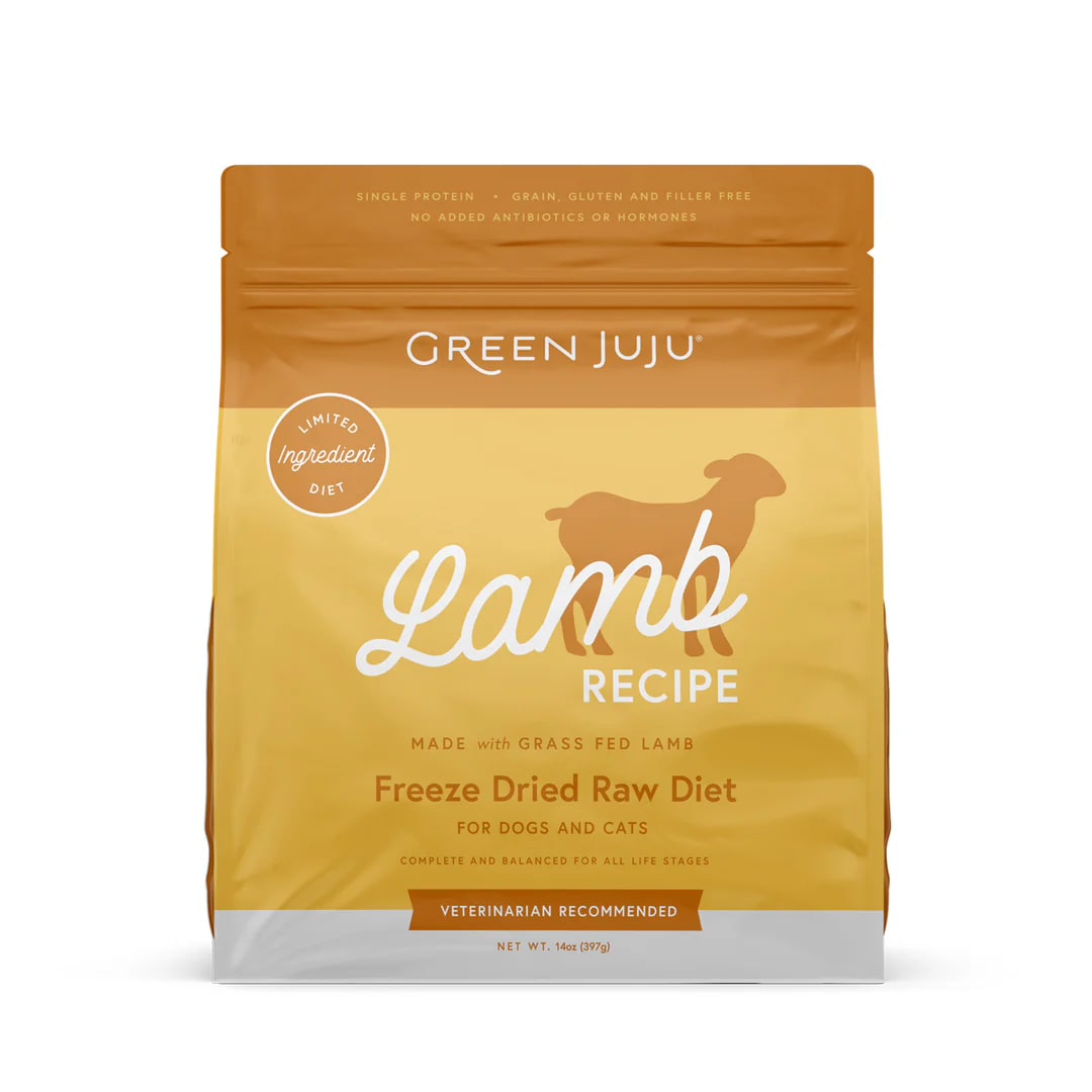 Green Juju Lamb Recipe | Freeze Dried Raw Food For Dogs and Cats | Premium Pet Food