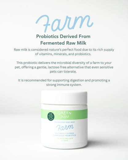 Green Juju Farm (30g) Fermented Goat Milk Probiotic Gut Immune Joint Support for Dogs and Cats