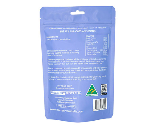 Freeze Dry Australia Kangaroo Cookie | Freeze-Dried Treats Whole Food Toppers For Dogs and Cats | Premium Pet Treats