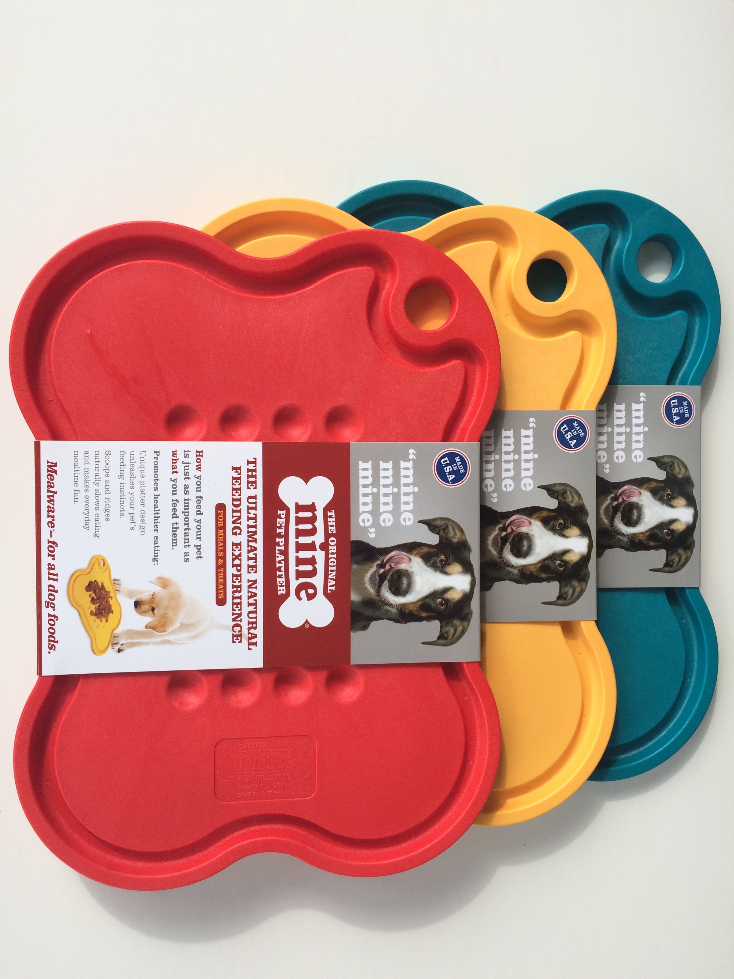 Mine Pet Platter - Bone Platter | Feeding Plate, Lick Mat, Anti-Bloat & Slow Feeding Mats, Bowls & Plate For Dogs & Cats