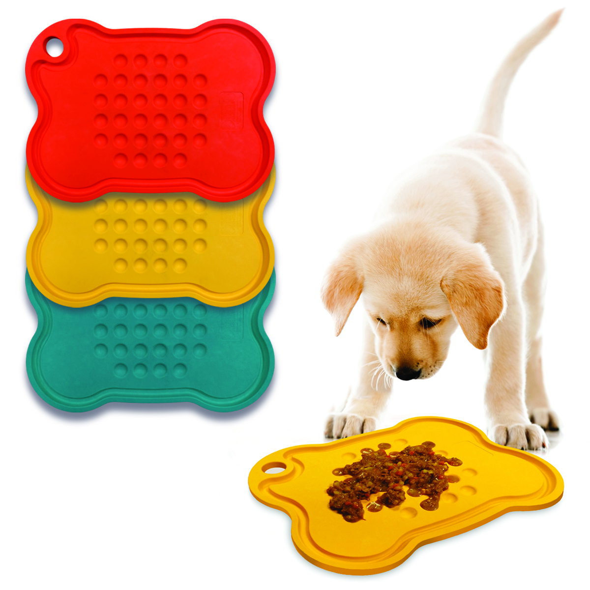 Mine Pet Platter - Bone Platter | Feeding Plate, Lick Mat, Anti-Bloat & Slow Feeding Mats, Bowls & Plate For Dogs & Cats