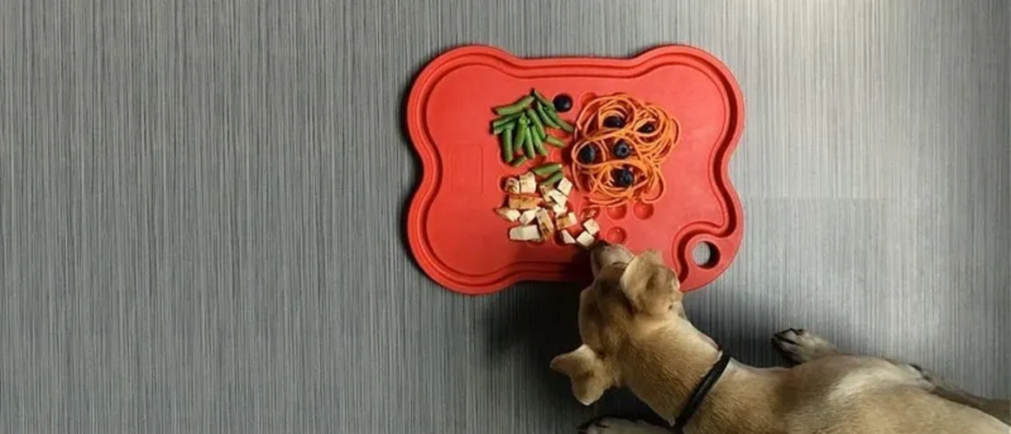 Mine Pet Platter - Bone Platter | Feeding Plate, Lick Mat, Anti-Bloat & Slow Feeding Mats, Bowls & Plate For Dogs & Cats