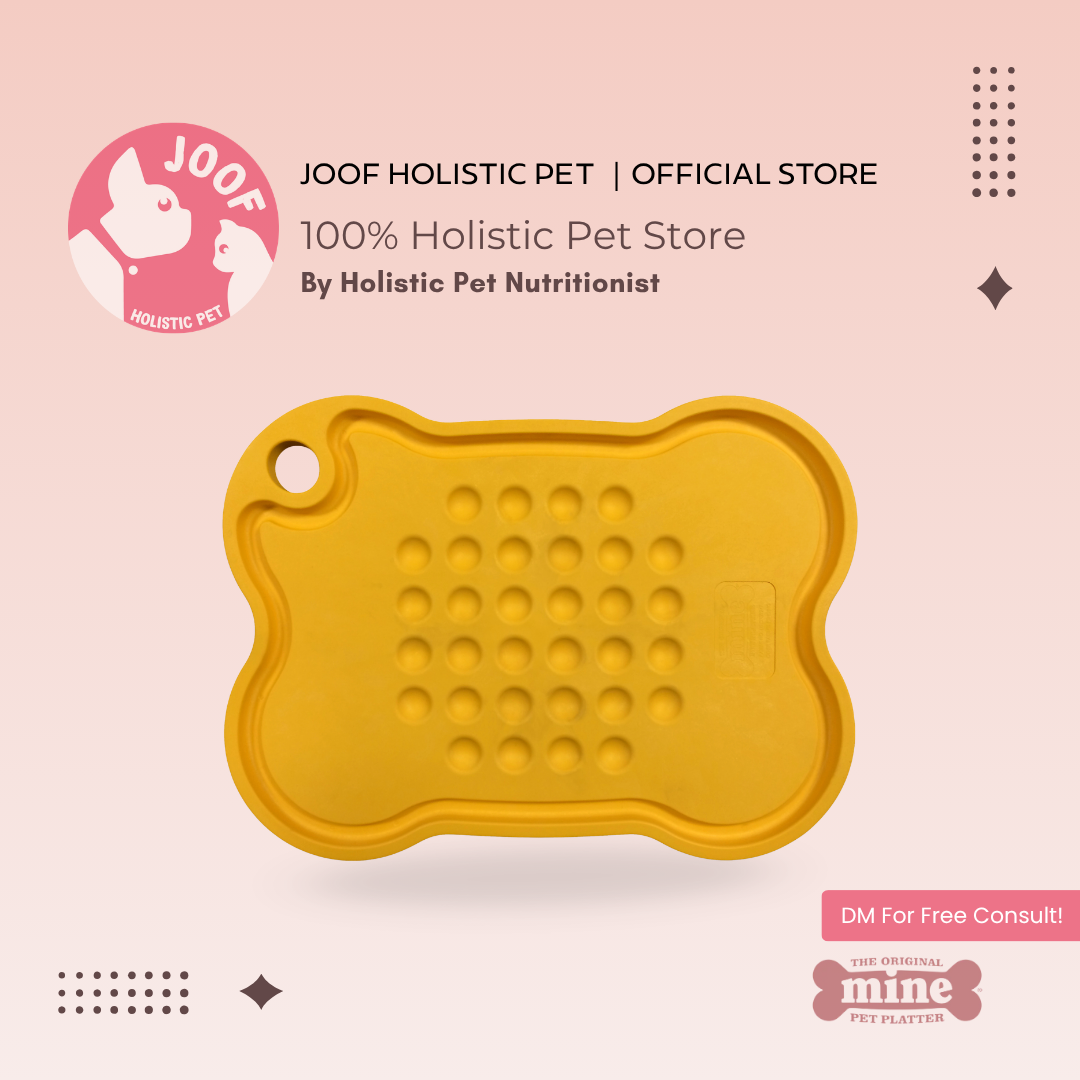 Mine Pet Platter Bone Plate (5 Colors) Slow Feeder Anti Bloat Stress Free Natural Feeding Support for Dogs and Cats