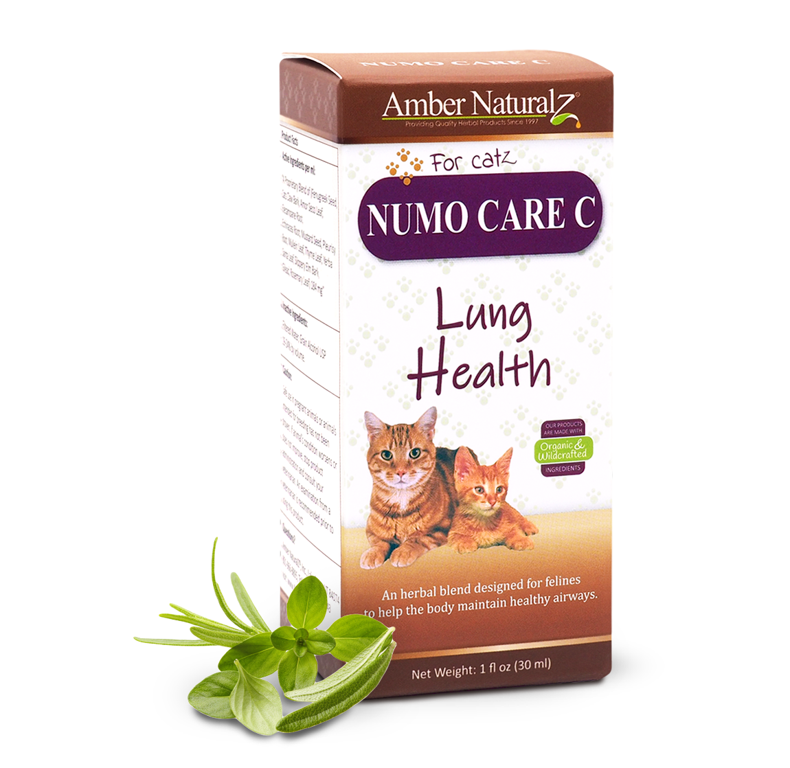 Amber Naturalz Numo Care™ Lung Health | Tracheal, Bronchial, Respiratory, Pollutants Support | Holistic Healthcare for Dogs and Cats