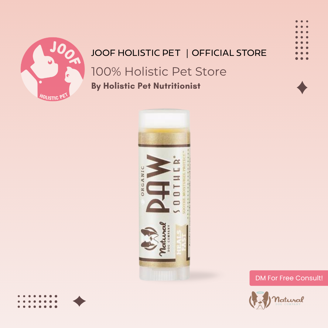 Natural Dog Company Paw Soother Stick (0.15oz & 2oz) Dry Cracked Paw Healing Balm for Dogs