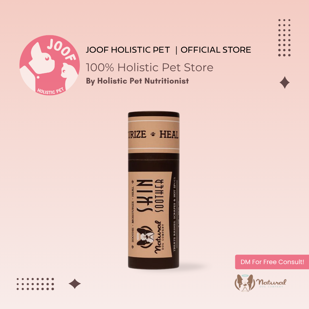 Natural Dog Company Skin Soother Stick (0.15oz & 2oz) Hotspot Itch Rash Healing Balm for Dogs