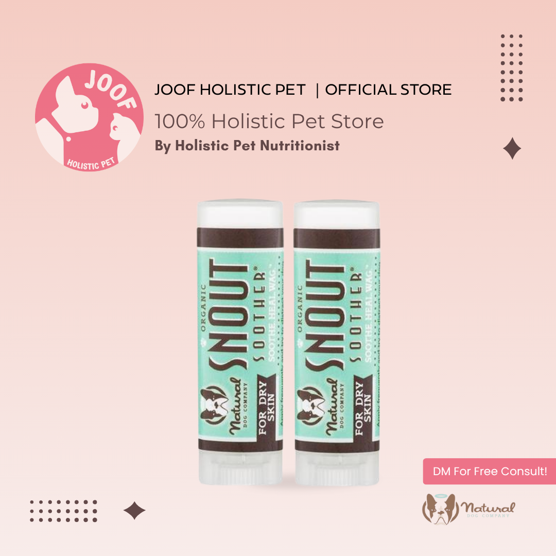 Natural Dog Company Snout Soother Stick (0.15oz & 2oz) Dry Nose Hyperkeratosis Healing Balm for Dogs