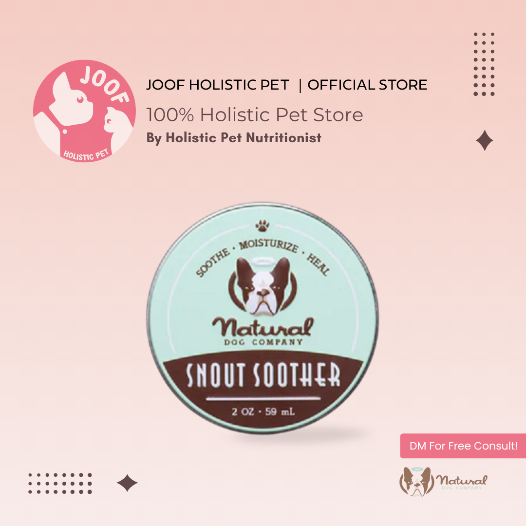 Natural Dog Company Snout Soother Tin (2oz & 4oz) Dry Nose Hyperkeratosis Healing Balm for Dogs